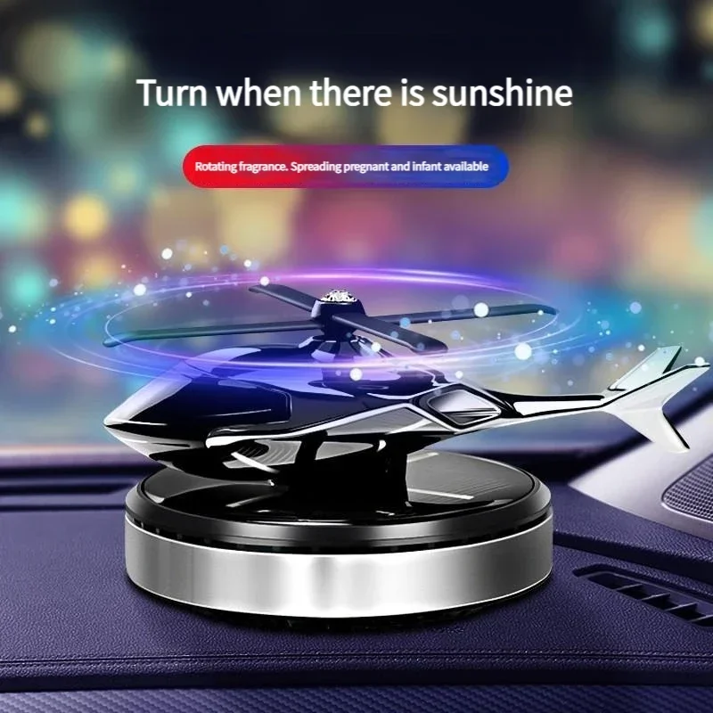 Car Vent Diffuser - Car Air Solar Helicopter Decoration Alloy