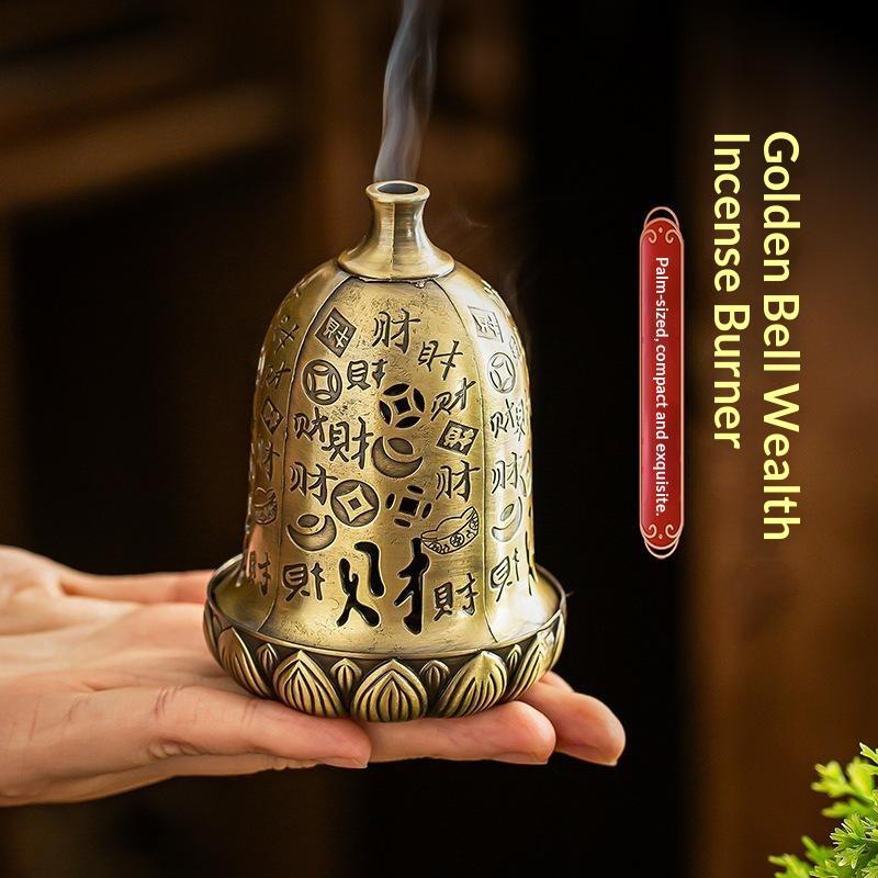 Home Fragrance Powder - 【S】Incense Burner Alloy Hollow Incense Holder