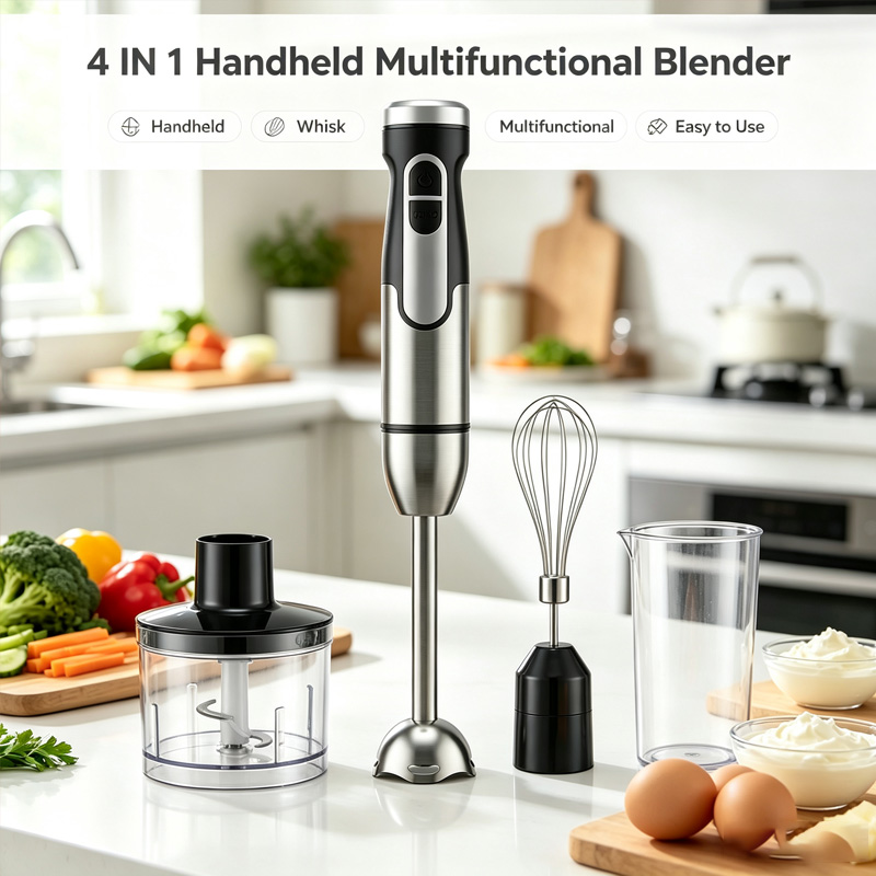 Home Fragrance No 4 - New 4-in-1 Hand Blender Set Multifunctional