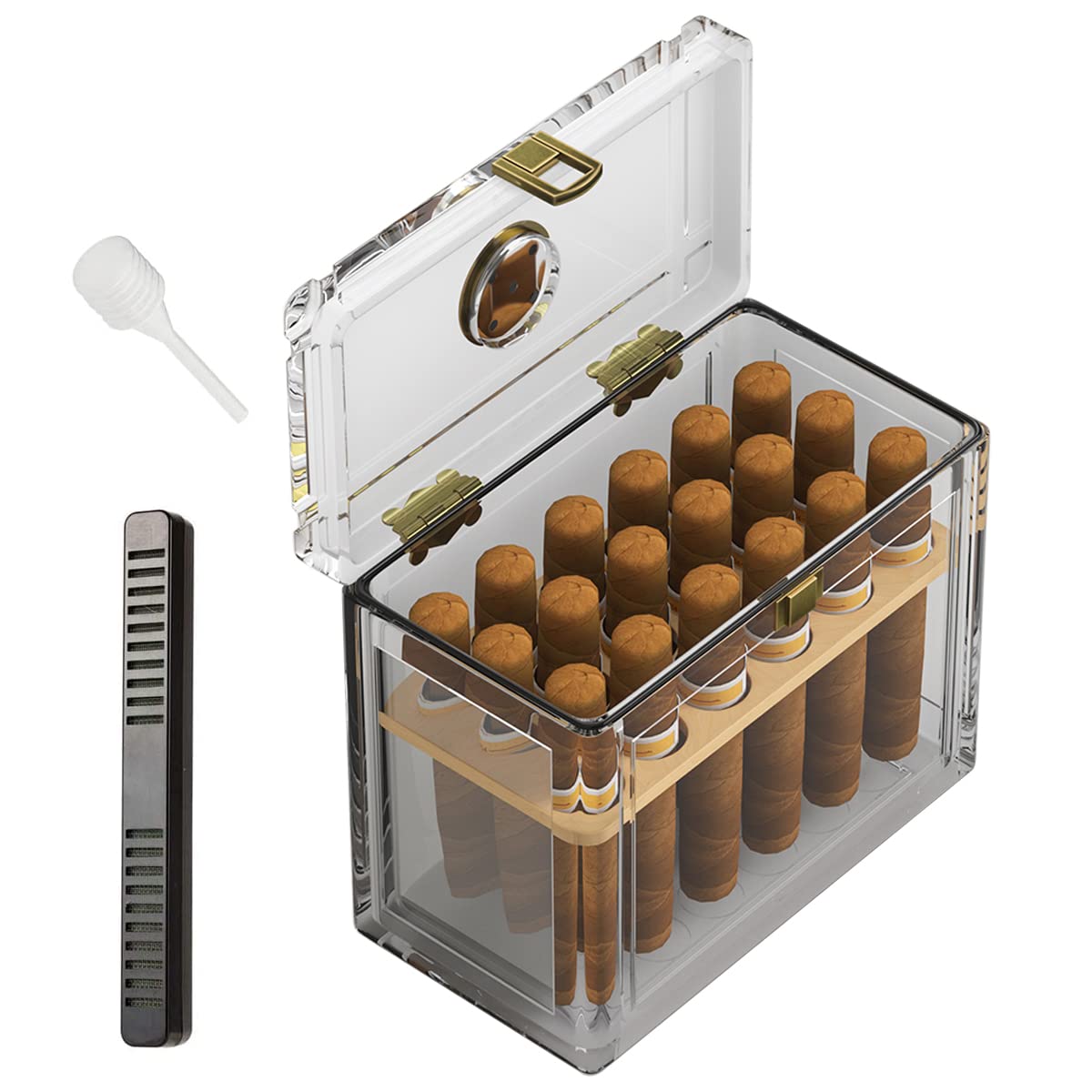 Acrylic Cigar Humidor With Hyg - огляд і ціна Home Fragrance Maple Walnut
