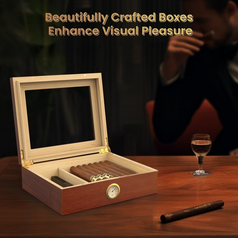 Cigar Humidor Box Cigar Case w - огляд і ціна Home Fragrance Maple Walnut