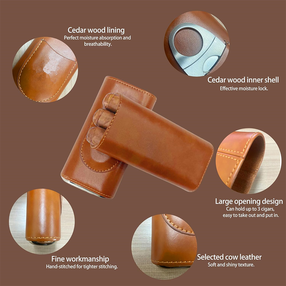 Cigar Case Travel Humidor Kit  - огляд і ціна Home Fragrance Maple Walnut