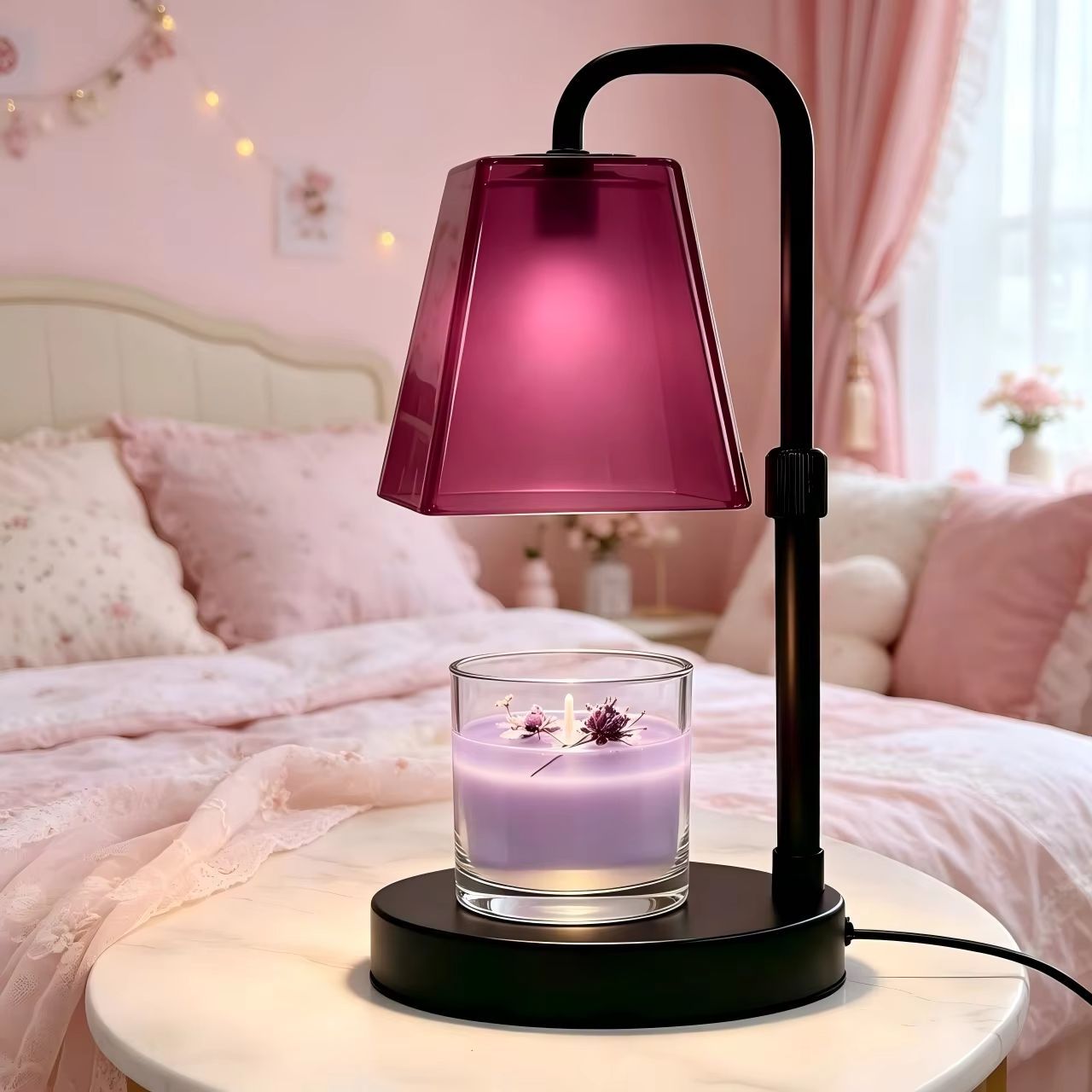 Rose Red Glass Candle Warmer L - огляд і ціна Home Fragrance No 4