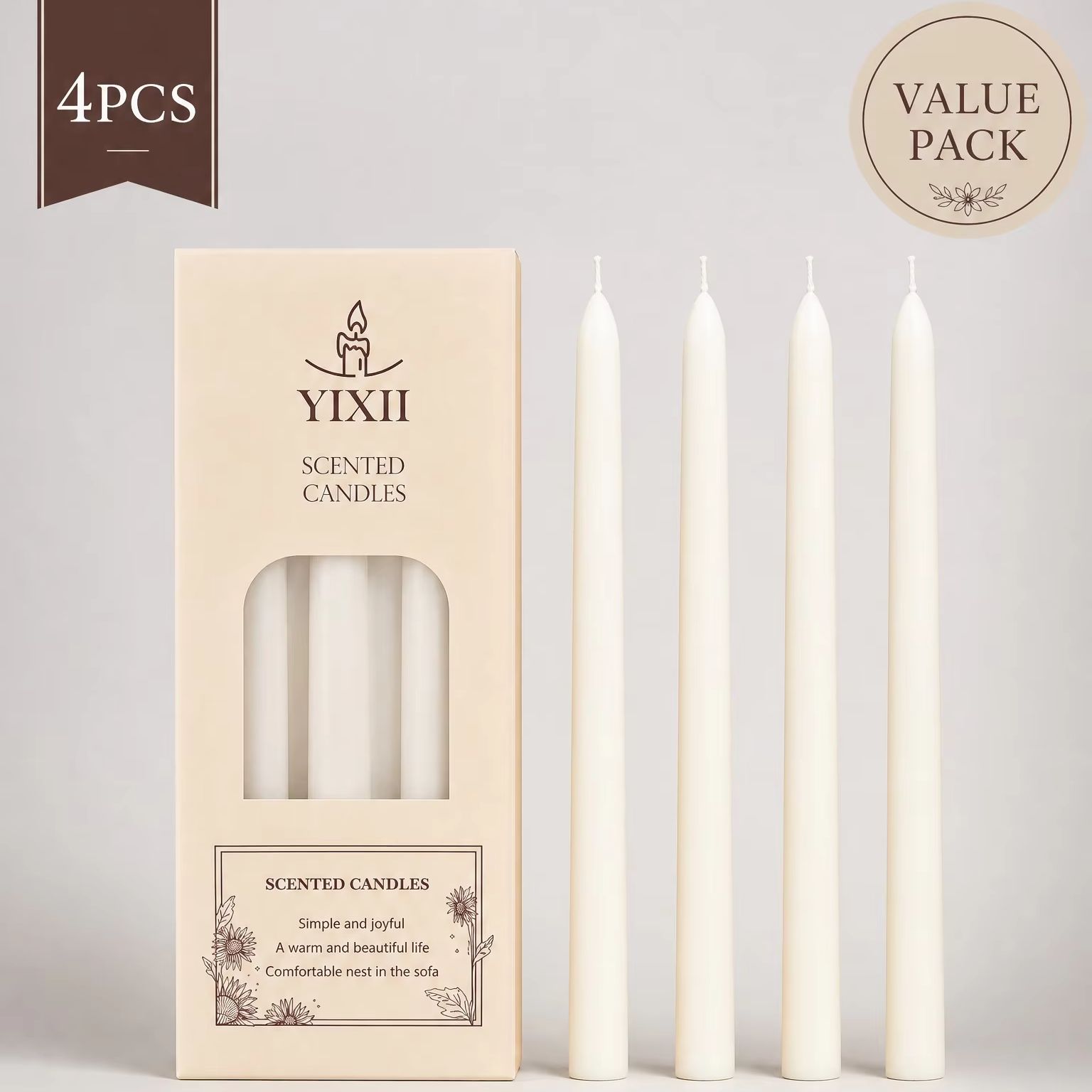 4 Pieces Vertical Striped Long - огляд і ціна Home Fragrance No 4