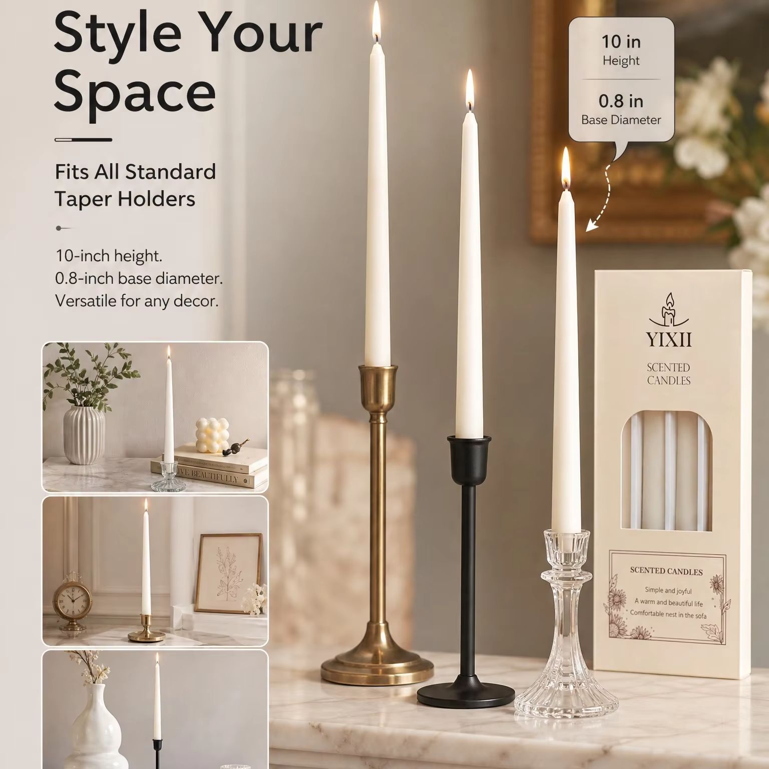 4 Pieces Vertical Striped Long - огляд і ціна Home Fragrance No 4