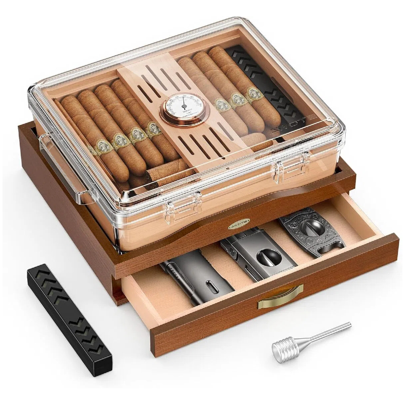 Acrylic Cigar Humidor Box, Des - огляд і ціна Home Fragrance Maple Walnut