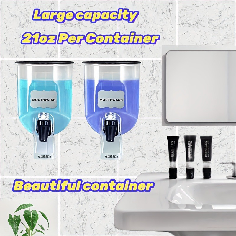 2PCS 600ml Mouthwash Dispenser - огляд і ціна Home Fragrance Flowers