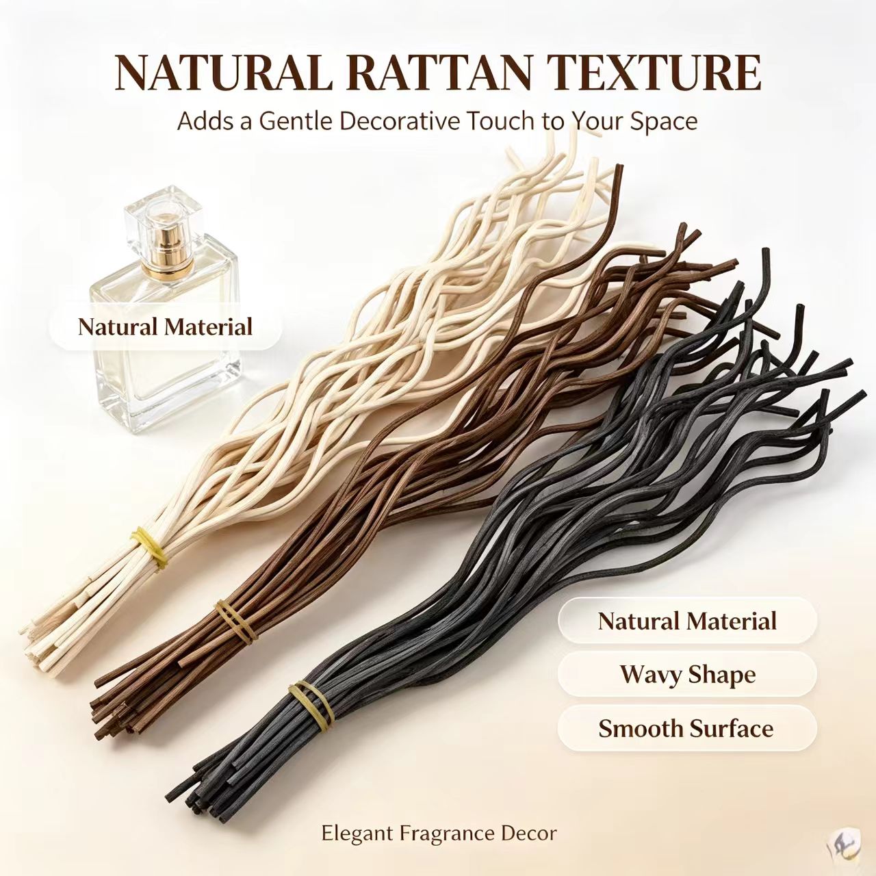 20Pcs Long Wavy Rattan Reed Di - огляд і ціна Home Fragrance Diffuser Refills