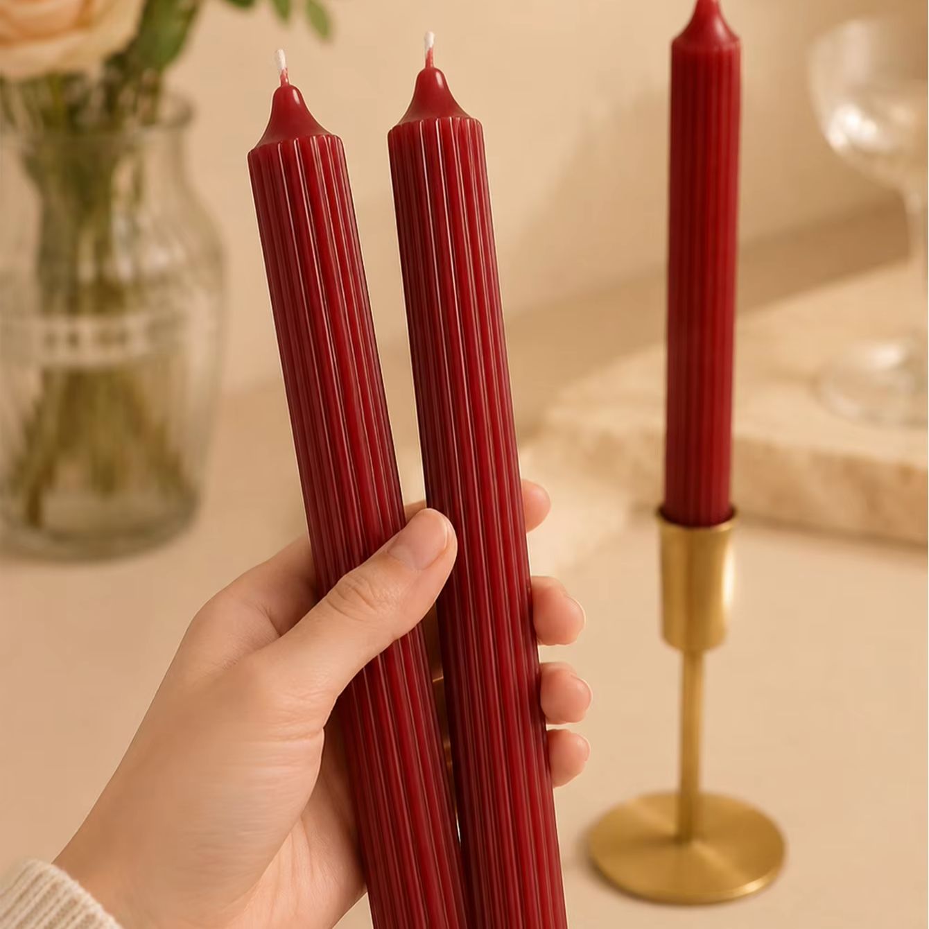 4pcs 25cm Wine Red Aromatherap - огляд і ціна Home Fragrance No 4