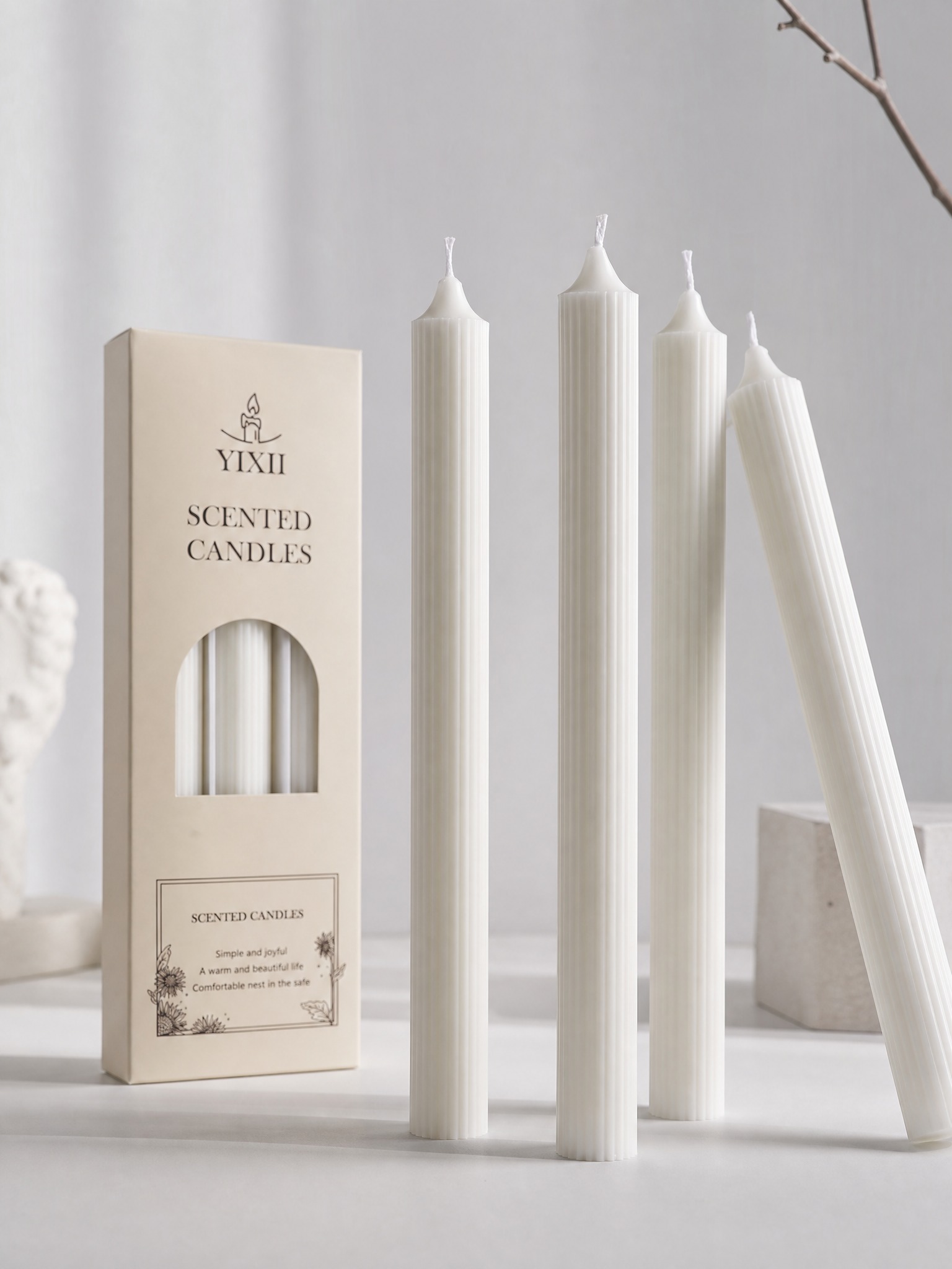 4 Pieces Vertical Striped Long - огляд і ціна Home Fragrance No 4