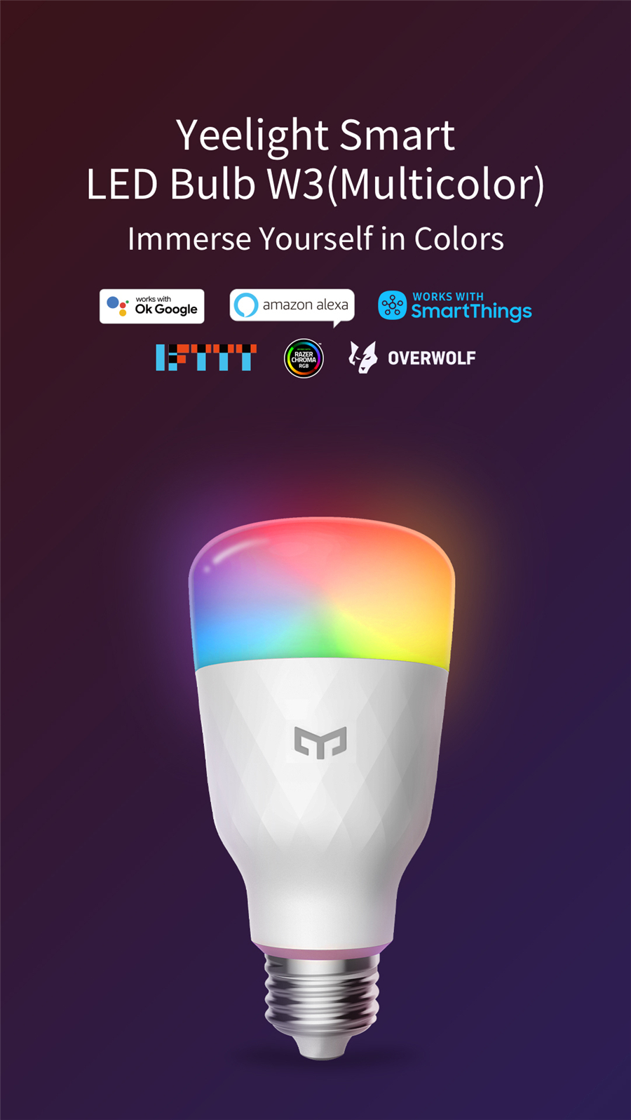 Yeelight Smart LED Bulb W3 E26 - огляд і ціна Yeelight Light Smart Bulb