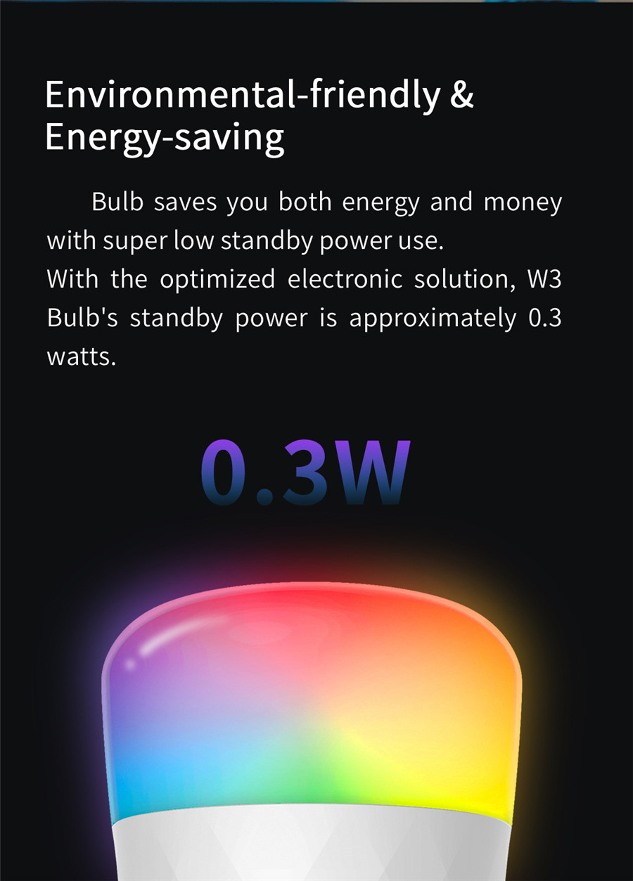 Yeelight Smart LED Bulb W3 E26 - огляд і ціна Yeelight Light Smart Bulb