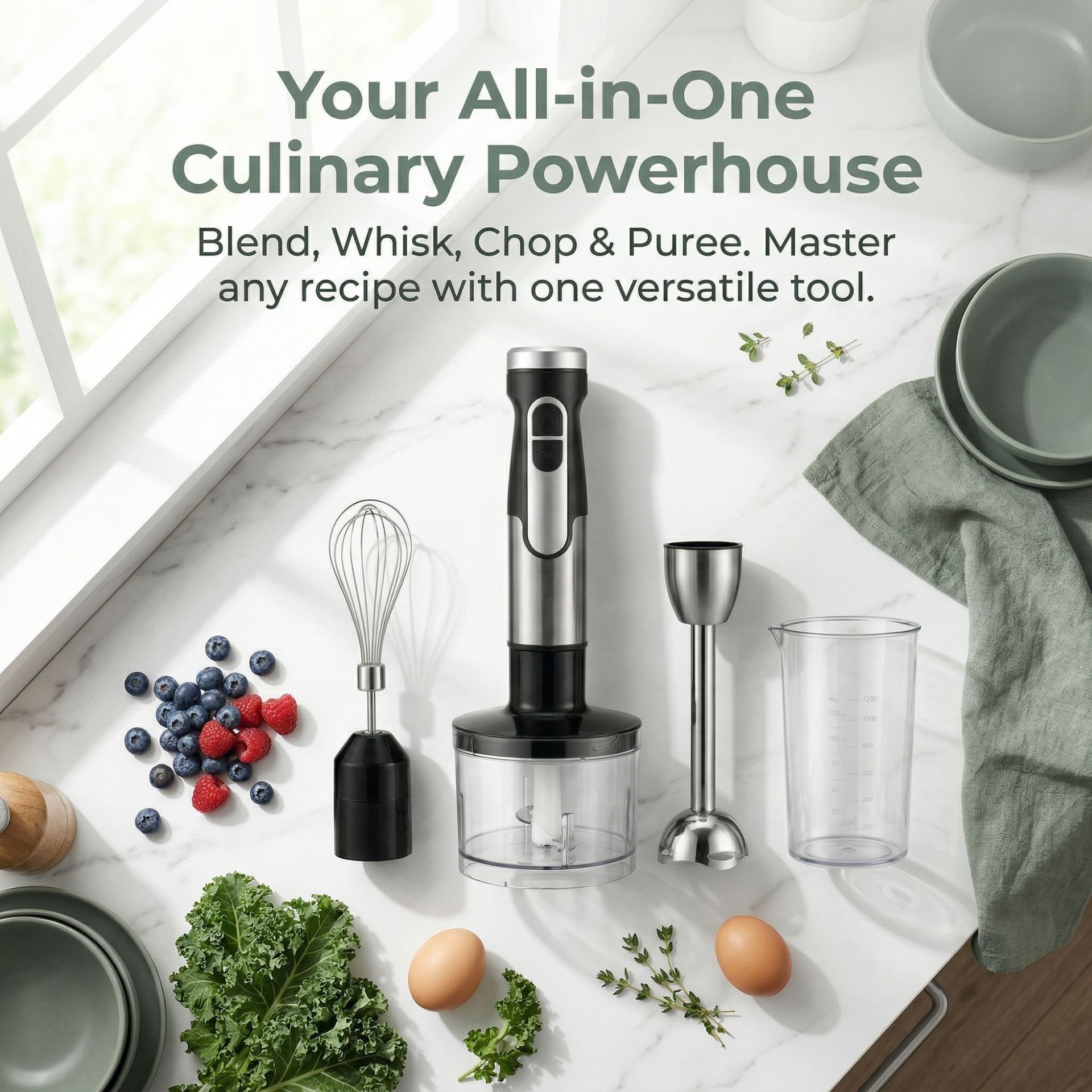 New 4-in-1 Hand Blender Set Mu - огляд і ціна Home Fragrance No 4