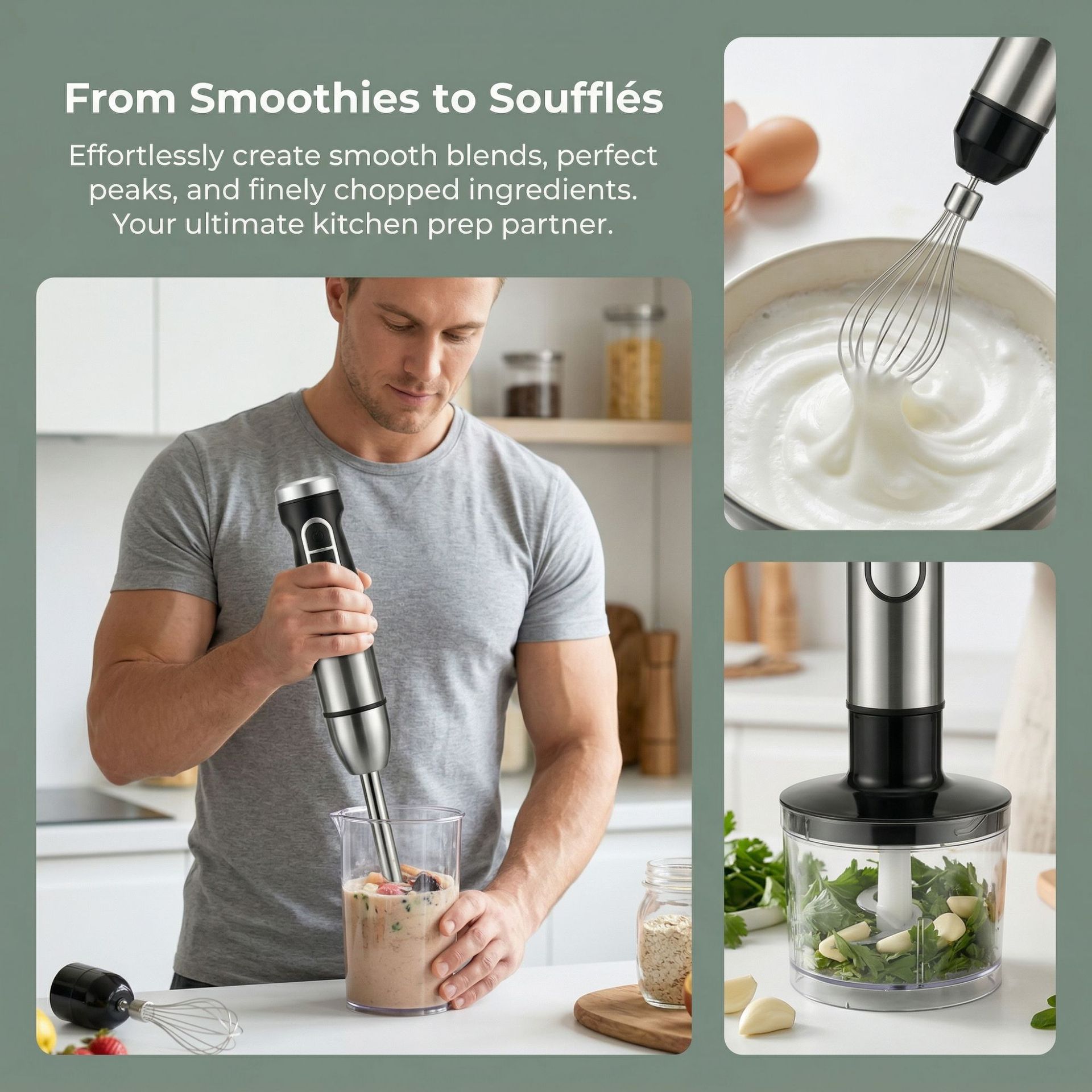 New 4-in-1 Hand Blender Set Mu - огляд і ціна Home Fragrance No 4